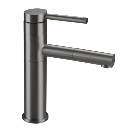 DEANTE ORA bateria umywalkowa stojąca z wyciąganą wylewką titanium