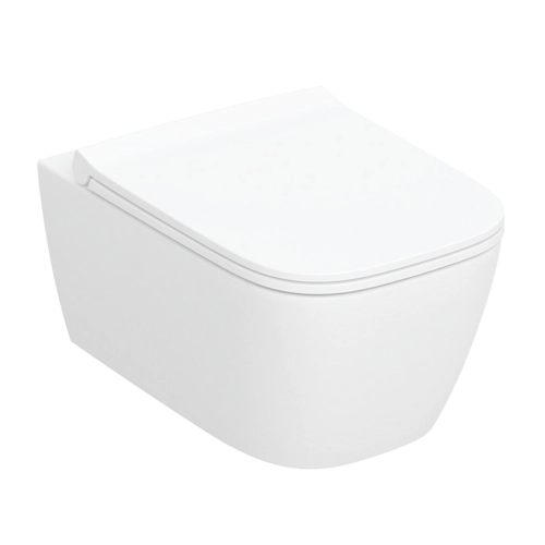 GEBERIT SMYLE miska wc wisząca z deską wolnoopadającą biała