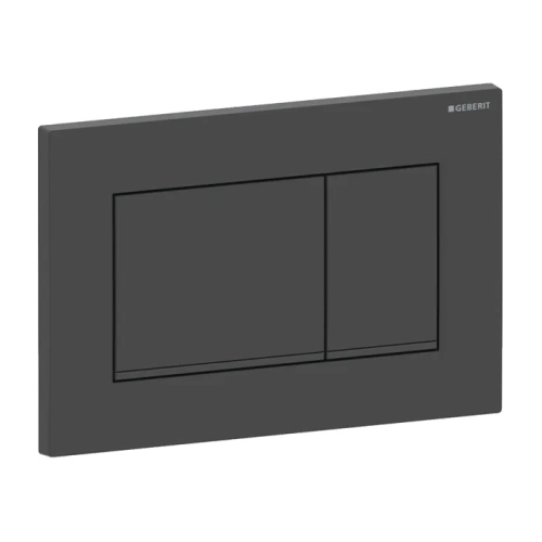 GEBERIT SIGMA 30 przycisk spłukujący z powłoką easy to clean, czarny mat 