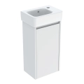 GEBERIT SELNOVA SQUARE zestaw umywalka z szafką 36 cm biały