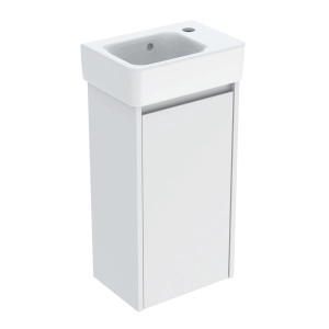 GEBERIT SELNOVA SQUARE zestaw umywalka z szafką 36 cm biały
