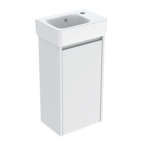 GEBERIT SELNOVA SQUARE zestaw umywalka z szafką 36 cm biały