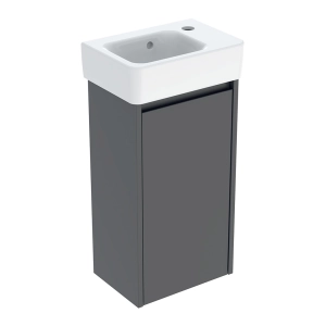 GEBERIT SELNOVA SQUARE zestaw umywalka z szafką 36 cm lava