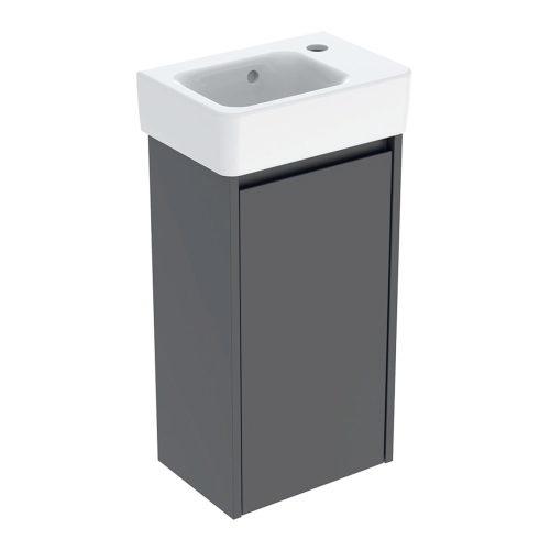 GEBERIT SELNOVA SQUARE zestaw umywalka z szafką 36 cm lava