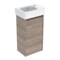 GEBERIT SELNOVA SQUARE zestaw umywalka z szafką 36 cm orzech hickory