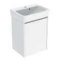 GEBERIT SELNOVA SQUARE zestaw umywalka z szafką 50 cm biały