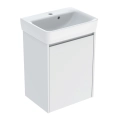 GEBERIT SELNOVA SQUARE zestaw umywalka z szafką 50 cm biały