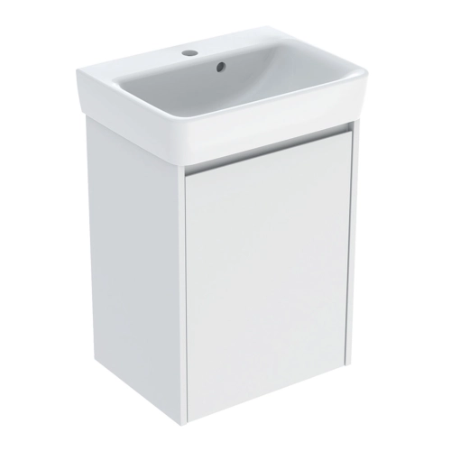 GEBERIT SELNOVA SQUARE zestaw umywalka z szafką 50 cm biały