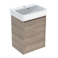 GEBERIT SELNOVA SQUARE zestaw umywalka z szafką 50 cm orzech hickory