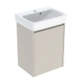 GEBERIT SELNOVA SQUARE zestaw umywalka z szafką 50 cm piaskowoszary