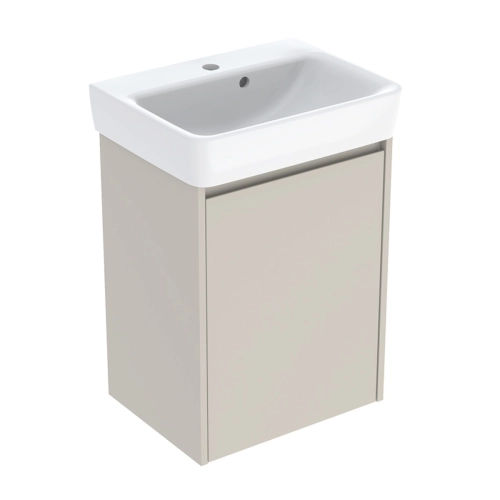 GEBERIT SELNOVA SQUARE zestaw umywalka z szafką 50 cm piaskowoszary