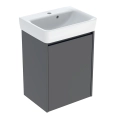 GEBERIT SELNOVA SQUARE zestaw umywalka z szafką 50 cm lava
