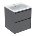 GEBERIT SELNOVA SQUARE zestaw umywalka z szafką 55 cm lava