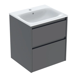 GEBERIT SELNOVA SQUARE zestaw umywalka z szafką 55 cm lava