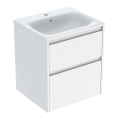 GEBERIT SELNOVA SQUARE zestaw umywalka z szafką 55 cm biały