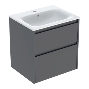 GEBERIT SELNOVA SQUARE zestaw umywalka z szafką 60 cm lava