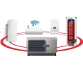 GALMET AIRMAX3 - 5GT (2-6kW) kompletny zestaw z pompą ciepła Airmax3, modułem Gbox, buforem 60L i wymiennikiem Tower Grand TOP 160L