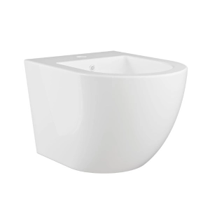 INVENA LIMNOS bidet wiszący okrągły biały