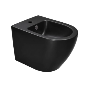 INVENA TAVRO bidet wiszący okrągły czarny mat