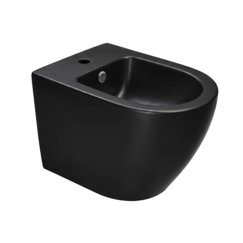 INVENA TAVRO bidet wiszący okrągły czarny mat