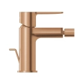 GROHE LINEARE bateria bidetowa stojąca z zestawem odpływowym Pop-up brushed warm sunset