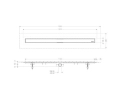 KESSEL Odpływ liniowy LINEARIS COMPACT1150mm z fabrycznie zamontowana mata hydroizolacyjną