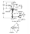 GROHE Lineare Bateria umywalkowa, DN 15 Rozmiar XS