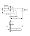GROHE LINEARE bateria umywalkowa podtynkowa brushed warm sunset