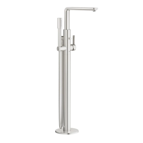 GROHE LINEARE bateria wannowa wolnostojąca stal szczotkowana
