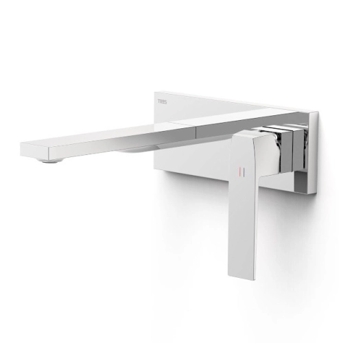 TRES SLIM bateria umywalkowa podtynkowa chrom