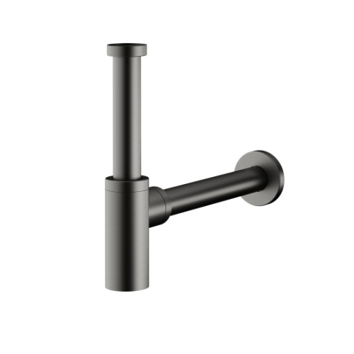 KFA syfon umywalkowy butelkowy gun metal grey