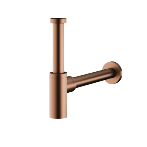 KFA syfon umywalkowy butelkowy brushed rose gold 
