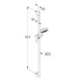 KLUDI DIVE Zestaw natryskowy 1S xDive 90cm chrom