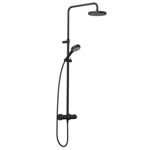 KLUDI-DIVE dual shower system zestaw natryskowy z baterią czarny mat