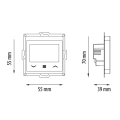 ENGO E55-W WIFI regulator temperatury 230V czarny