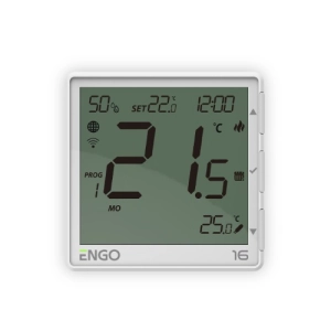 ENGO EONE-16B regulator temperaturyu Wi-Fi podtynkowy z przekaźnikiem biały