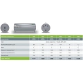 JOULE HORIZONTAL INDIRECT zasobnik C.W.U. poziomy 150L stal nierdzewna z 1 wężownicą z izolacją