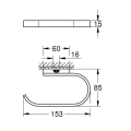 GROHE Selection uchwyt na papier toaletowy czarny mat