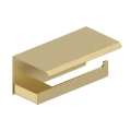 KFA uchwyt na papier toaletowy z półką brushed light gold