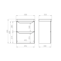 ELITA HELO COMPACT komplet szafka z umywalką 50 2S white matt