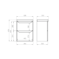 ELITA HELO COMPACT komplet szafka z umywalką 50 cm 2S black matt