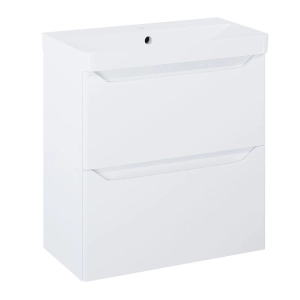 ELITA HELO COMPACT zestaw szafka z umywalką 60 cm 2S White HG