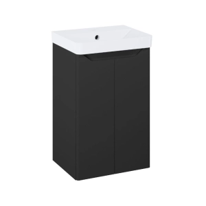 ELITA HELO COMPACT zestaw szafka z umywalką 40 cm 2D Black Matt
