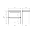 ELITA HELO szafka podumywalkowa 60 cm 2S white HG