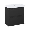 ELITA HELO COMPACT zestaw szafka z umywalką 60 cm 2S Black Matt 