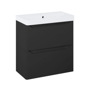 ELITA HELO COMPACT zestaw szafka z umywalką 60 cm 2S Black Matt 