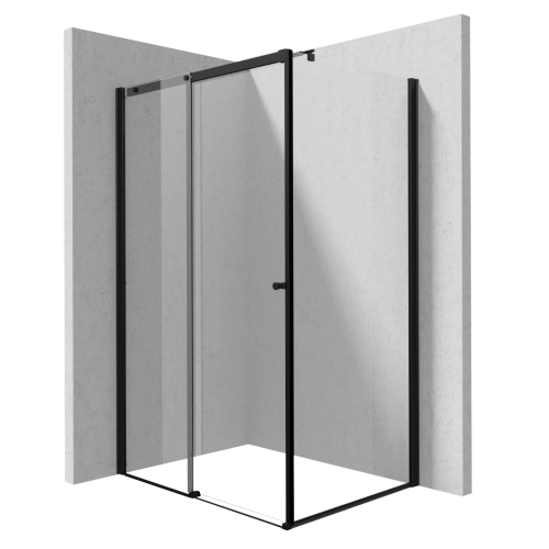 DEANTE KERRIA PLUS kabina prysznicowa 120x90 cm prostokątna profil nero szkło transparentne