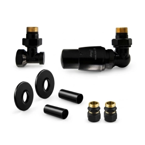 VARIO TERM MASTER ALL IN ONE zestaw termostatyczny PEX osiowy prawy czarny mat