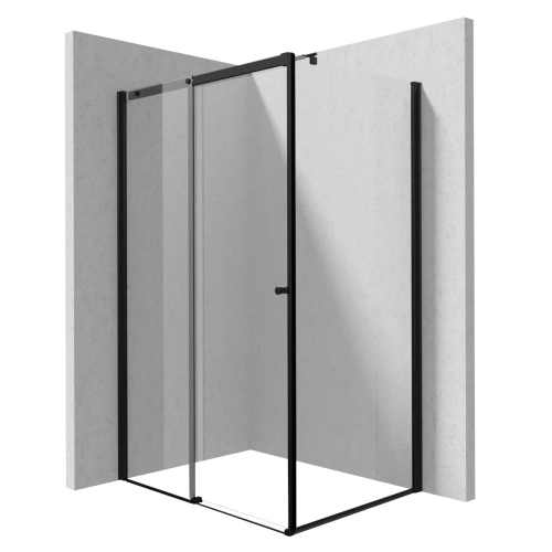 DEANTE KERRIA PLUS kabina prysznicowa 80x100 cm prostokątna profil nero szkło transparentne