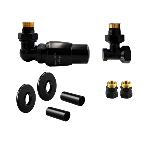 VARIO TERM MASTER ALL IN ONE zestaw termostatyczny CU osiowy lewy czarny mat